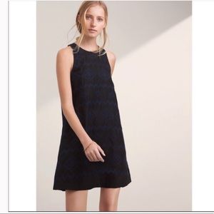 AritziaWilfred black linen embroidered dress sz s